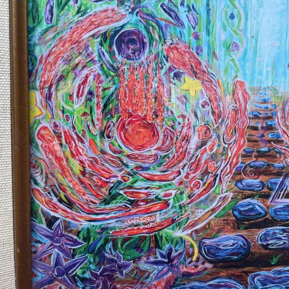 Ascension Embellished Framed Print Podge Elvenstar Hanna Bamboo Forest Esoteric - Picture 2 of 9